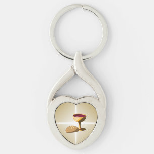 Bread and Wine The Last Supper Easter Communion Key Ring