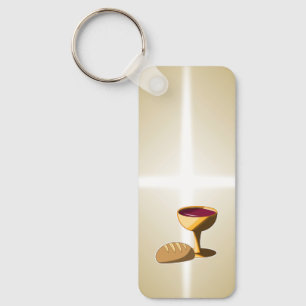 Bread and Wine The Last Supper Easter Communion Key Ring