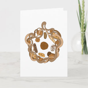 Bread art nouveau frame card