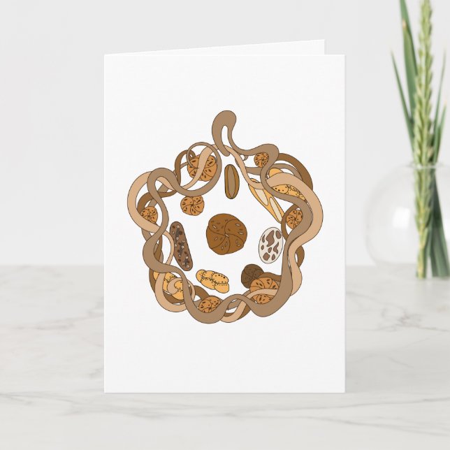 Bread art nouveau frame card (Front)