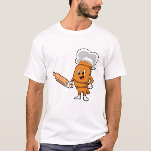 Bread as Cook with Rolling pin T-Shirt
