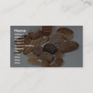 Bread assortment business card