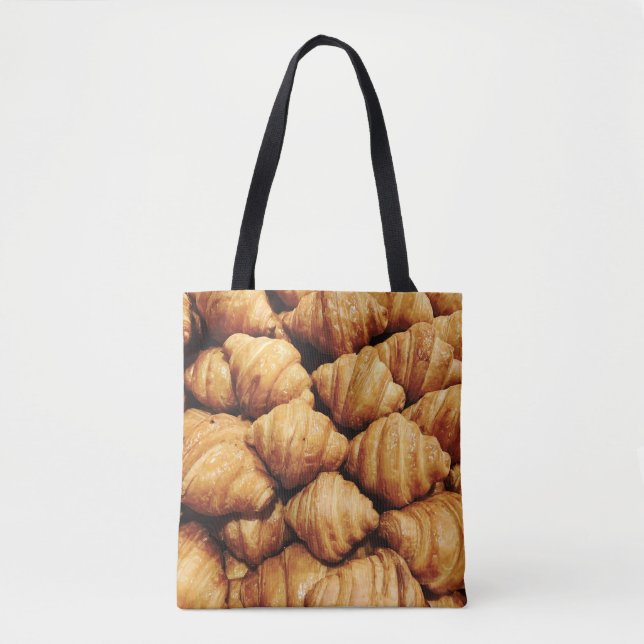 Bread Background: Staple Food Illustration Tote Bag (Front)