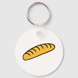 Bread baguette key ring