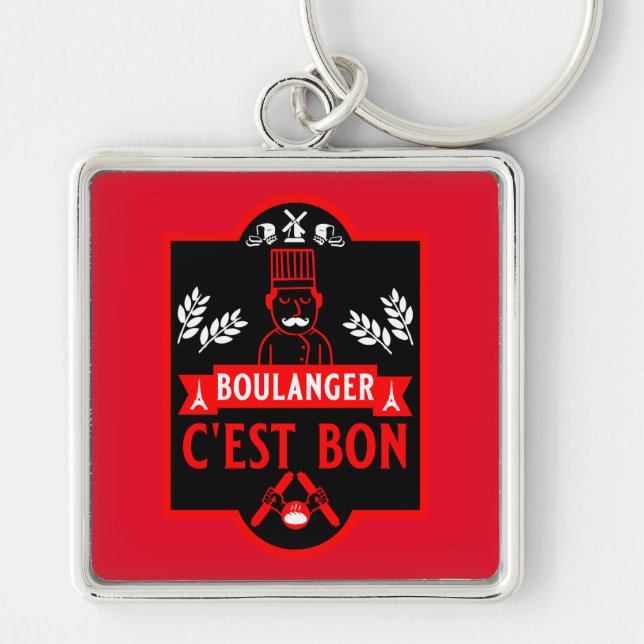 Bread Baker Key Ring (Front)