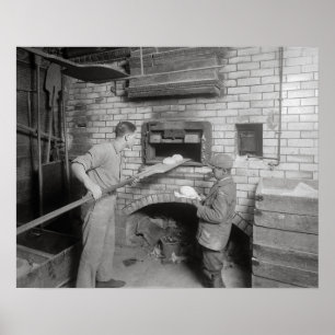 Bread Bakers, 1917. Vintage Photo Poster