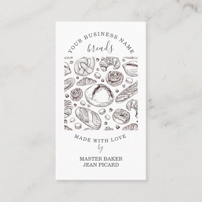 Bread Bakery Business Card (Front)