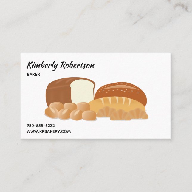 Bread Bakery Business Card (Front)