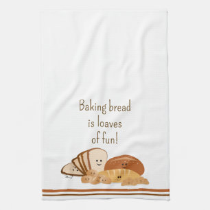 Bread Baking Love Tea Towel
