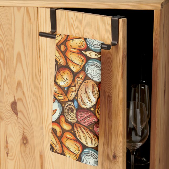 Bread Baking  Tea Towel (Thirds Fold)