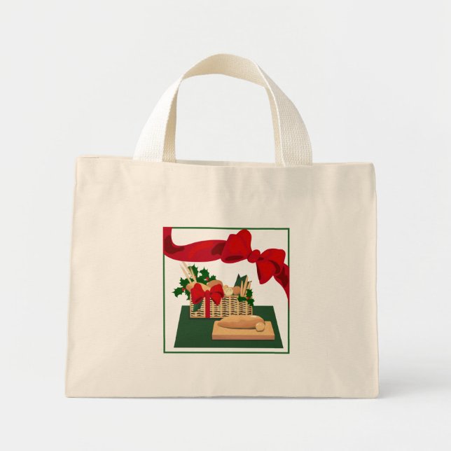 Bread Basket Christmas Tote Bag Gift Wrap (Front)