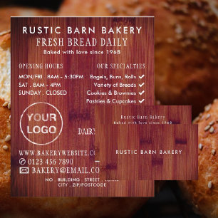 Bread Board, Bakers, Bakery Store Business Card