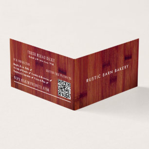 Bread Board, Bakers, Bakery Store Detailed Business Card