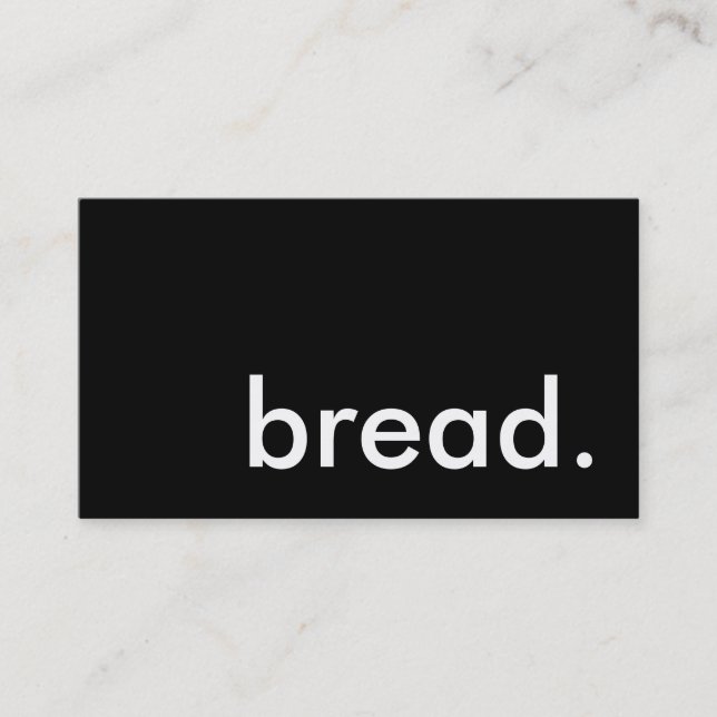 bread. business card (Front)