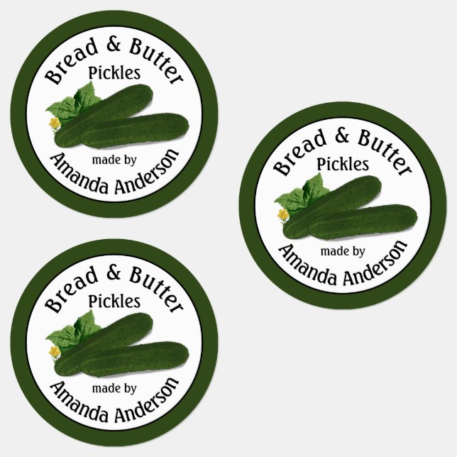 Bread & Butter Pickles Labels (Group)