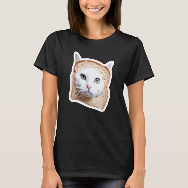 Bread Cat  Internet Meme T-Shirt (Front)