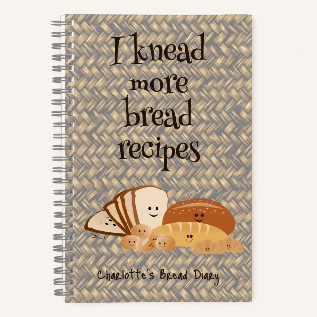 Bread Diary Spiral Notebook (Front)