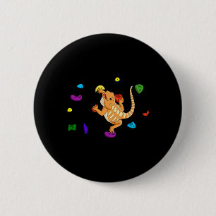 Bread Dragon Climbing Funny Sport Player Animal Lo 6 Cm Round Badge