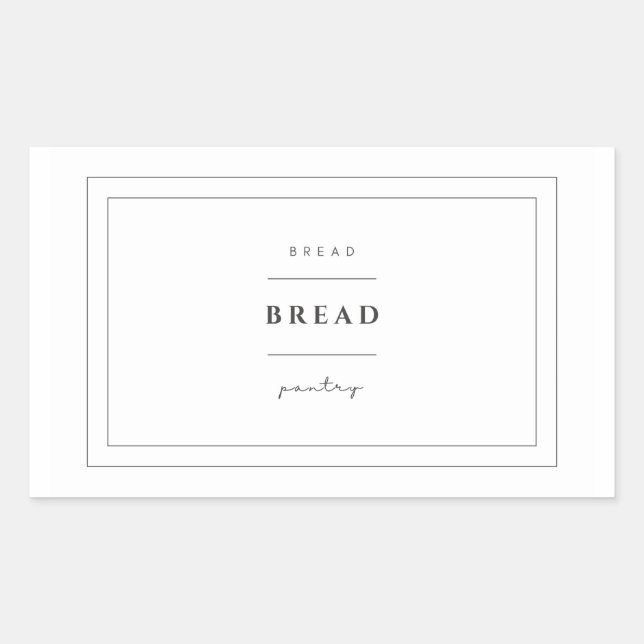 Bread Food Label Stickers (Front)