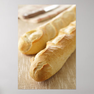 Bread, french stick poster