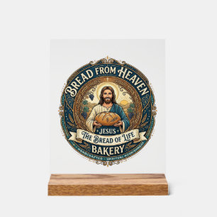Bread From Heaven Jesus Bread Life Bakery Christia Acrylic Sign