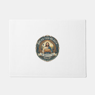 Bread From Heaven Jesus Bread Life Bakery Christia Doormat