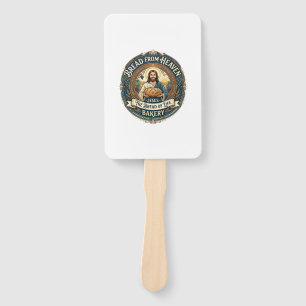 Bread From Heaven Jesus Bread Life Bakery Christia Hand Fan