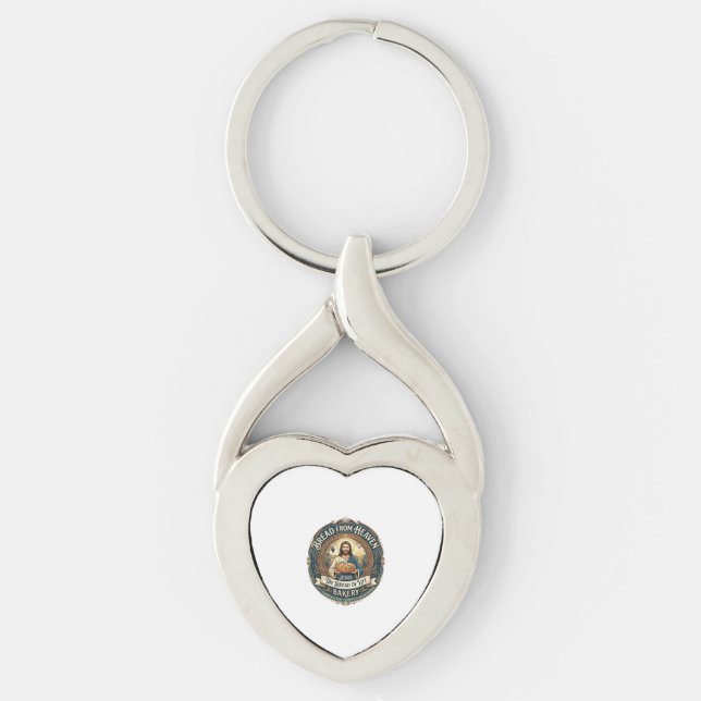 Bread From Heaven Jesus Bread Life Bakery Christia Key Ring (Front)
