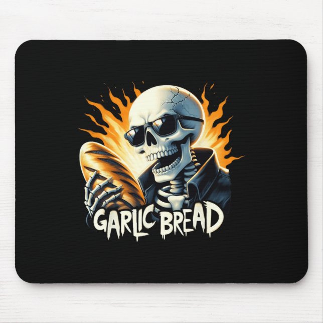 Bread Halloween Skeleton Bakery Baker Bread Lover  Mouse Mat (Front)