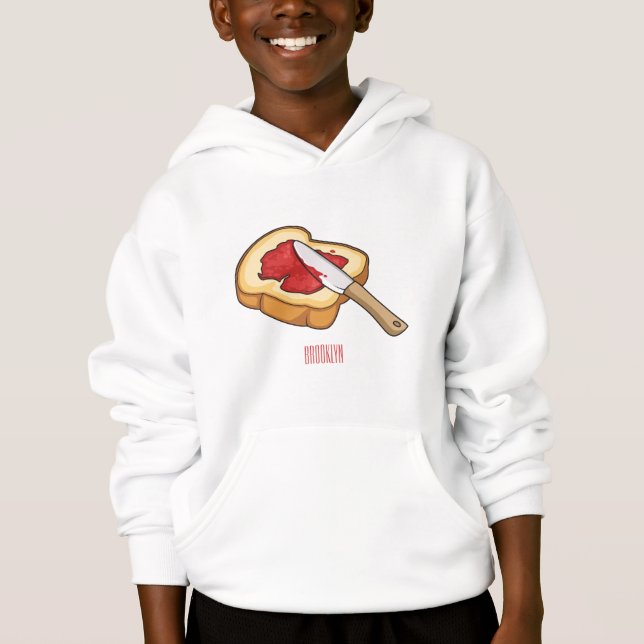 Bread & jam cartoon illustration  (Front)