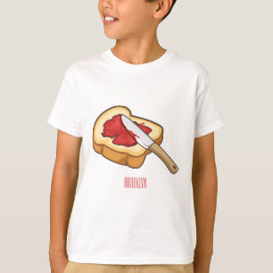 Bread & jam cartoon illustration T-Shirt