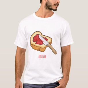 Bread & jam cartoon illustration T-Shirt