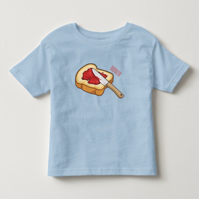 Bread & jam cartoon illustration  toddler T-Shirt (Front)