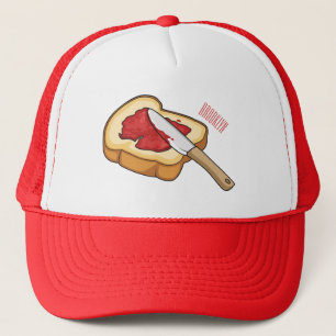 Bread & jam cartoon illustration trucker hat