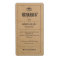 Bread Label Brown Kraft Paper Bakery