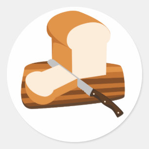 Bread Loaf Classic Round Sticker
