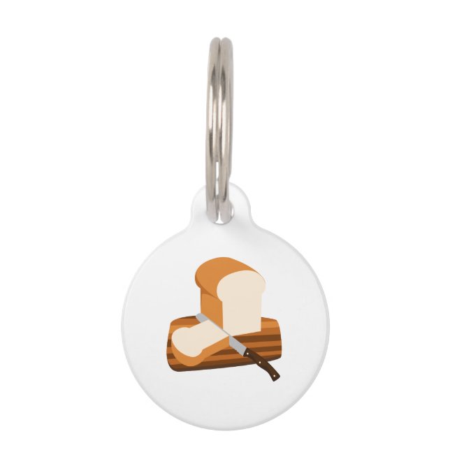 Bread Loaf Pet Tag (Front)