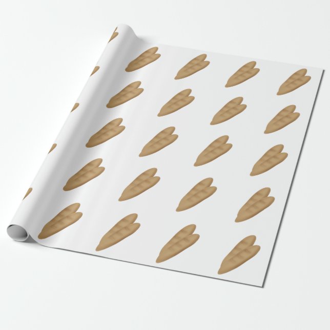 Bread Loaf Wrapping Paper (Unrolled)