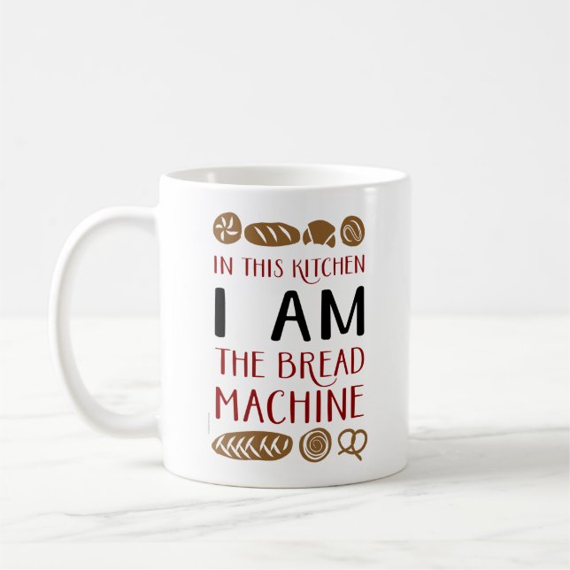 Bread Machine Baking Coffee Mug (Left)