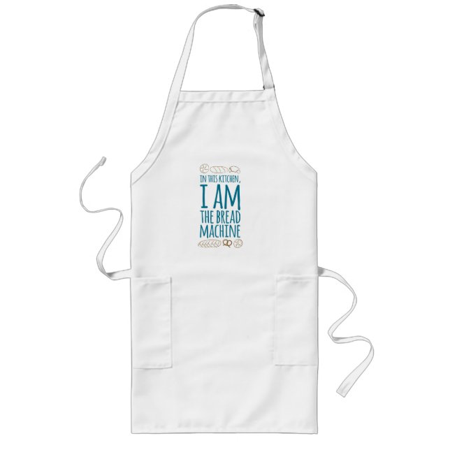 Bread Machine Baking Long Apron (Front)