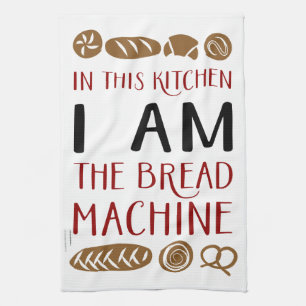 Bread Machine Baking Tea Towel