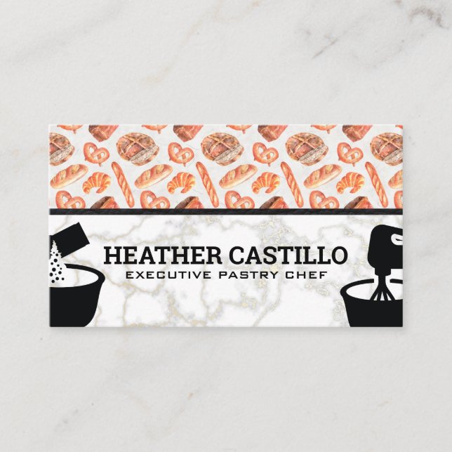 Bread Pastries | Mixing Bowl and Ingredients Loyalty Card (Front)