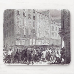 Bread Riot, in the Rue du Faubourg St. Antoine Mouse Mat