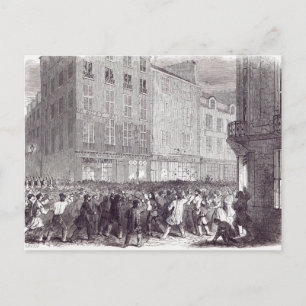 Bread Riot, in the Rue du Faubourg St. Antoine Postcard