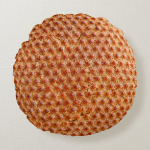 Bread texture with a lot of dots (after cooking on round cushion
