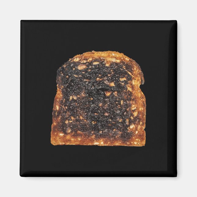 Bread Toast Burnt Matching Halloween Costume  Magnet (Front)