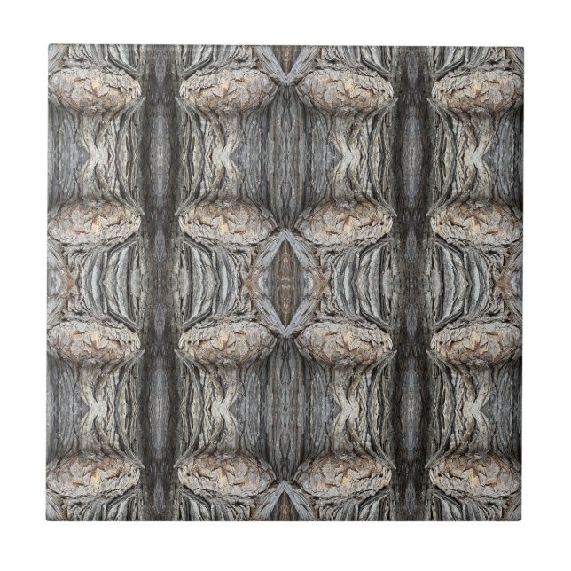 Bread Tree Bark Patterned 4.25 Square Tile (Front)