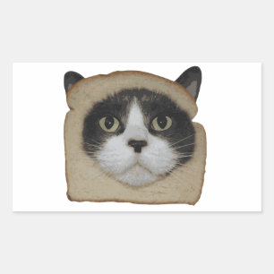 Breaded Inbread Cat Breading Rectangular Sticker
