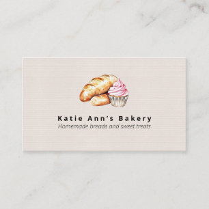 Breads and Sweet Treats Bakery Business Card