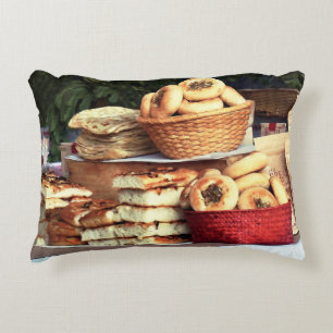 Breads at Farmer's Market Decorative Cushion